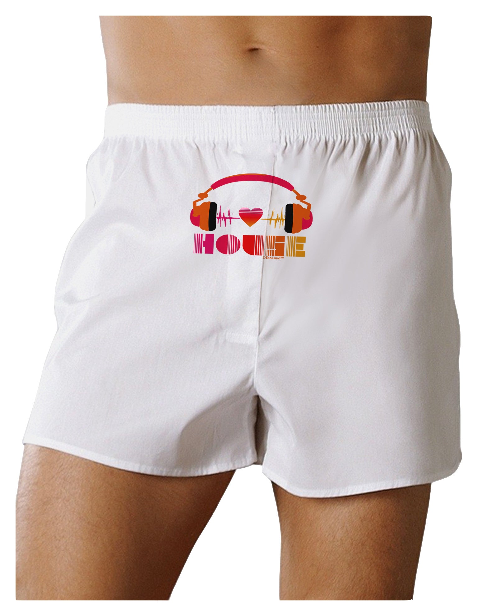 Heart House Front Print Boxer Shorts-Boxer Shorts-TooLoud-White-Small-Davson Sales