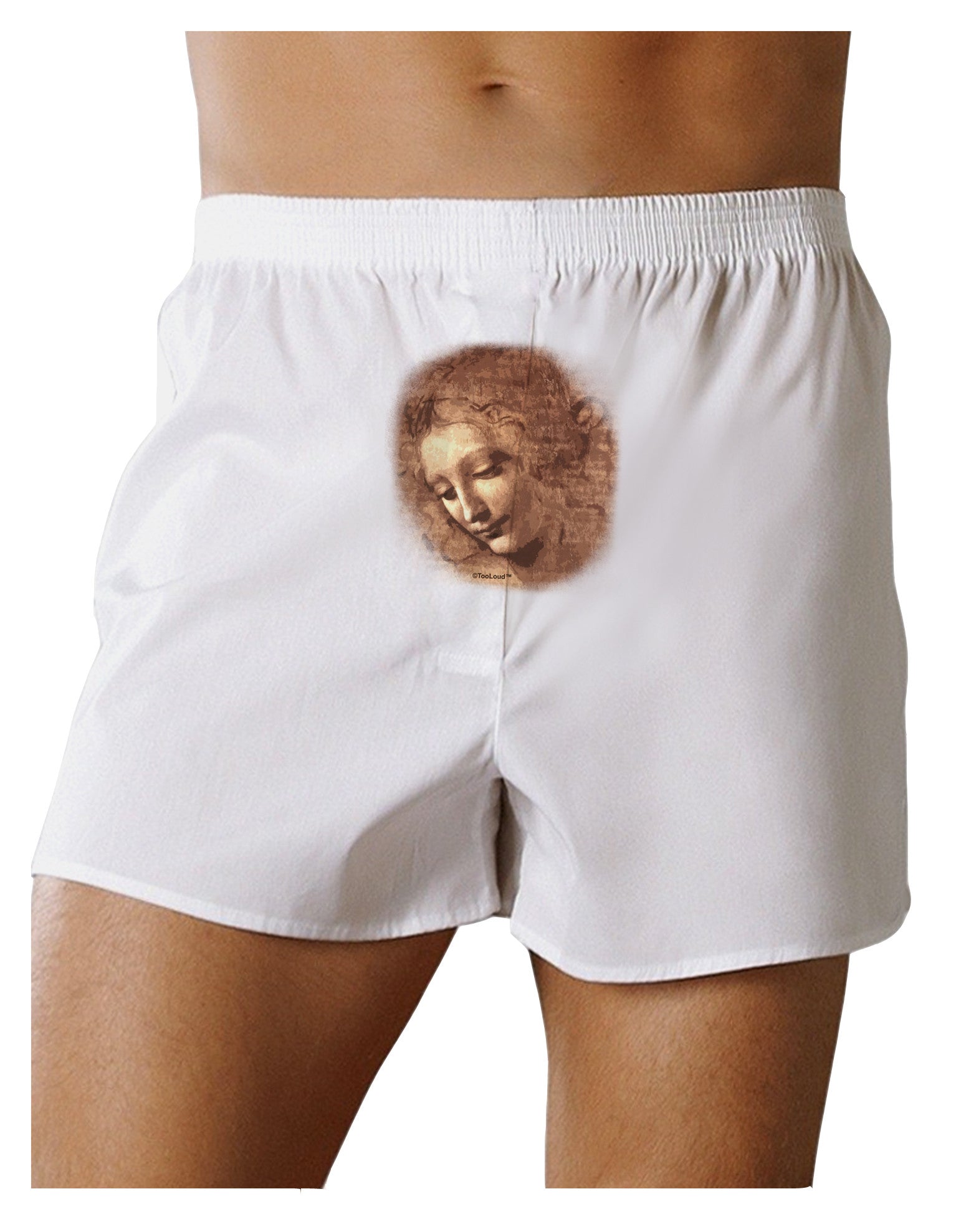 Lady With Disheveled Hair Front Print Boxer Shorts-Boxer Shorts-TooLoud-White-Small-Davson Sales
