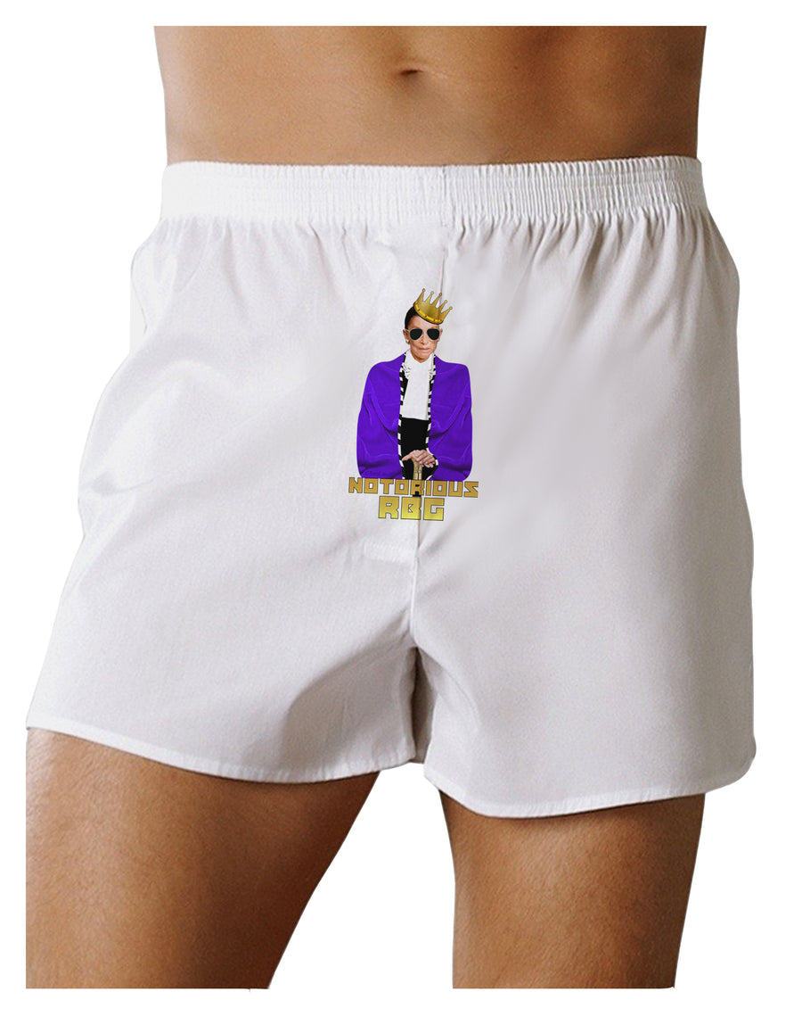 Notorious RBG Front Print Boxers Shorts by TooLoud-TooLoud-White-Small-Davson Sales