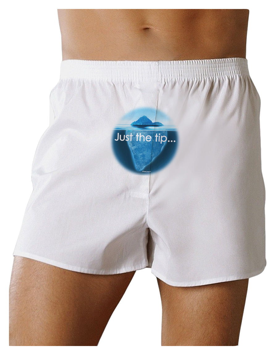 Iceberg Just the Tip Front Print Boxer Shorts-Boxer Shorts-TooLoud-White-Small-Davson Sales