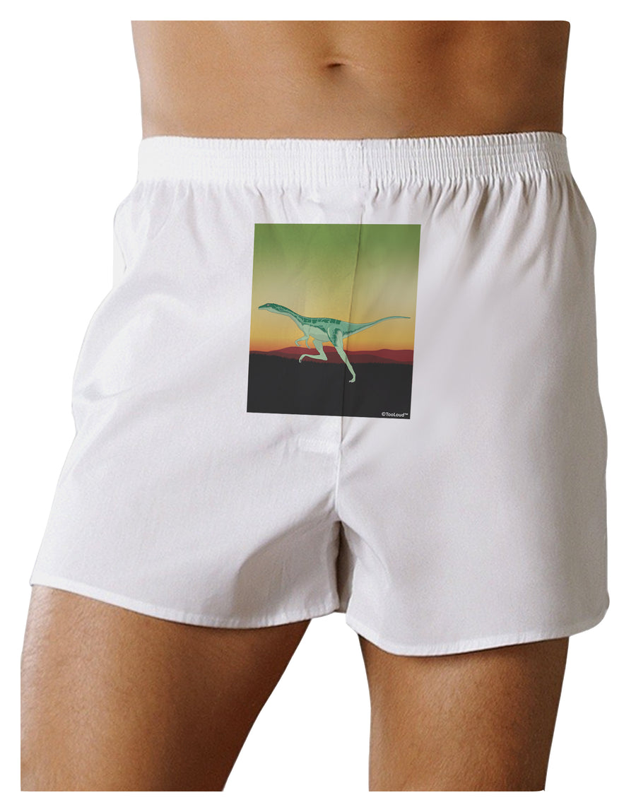 Ornithomimus Velox - Without Name Front Print Boxer Shorts by TooLoud-Boxer Shorts-TooLoud-White-Small-Davson Sales