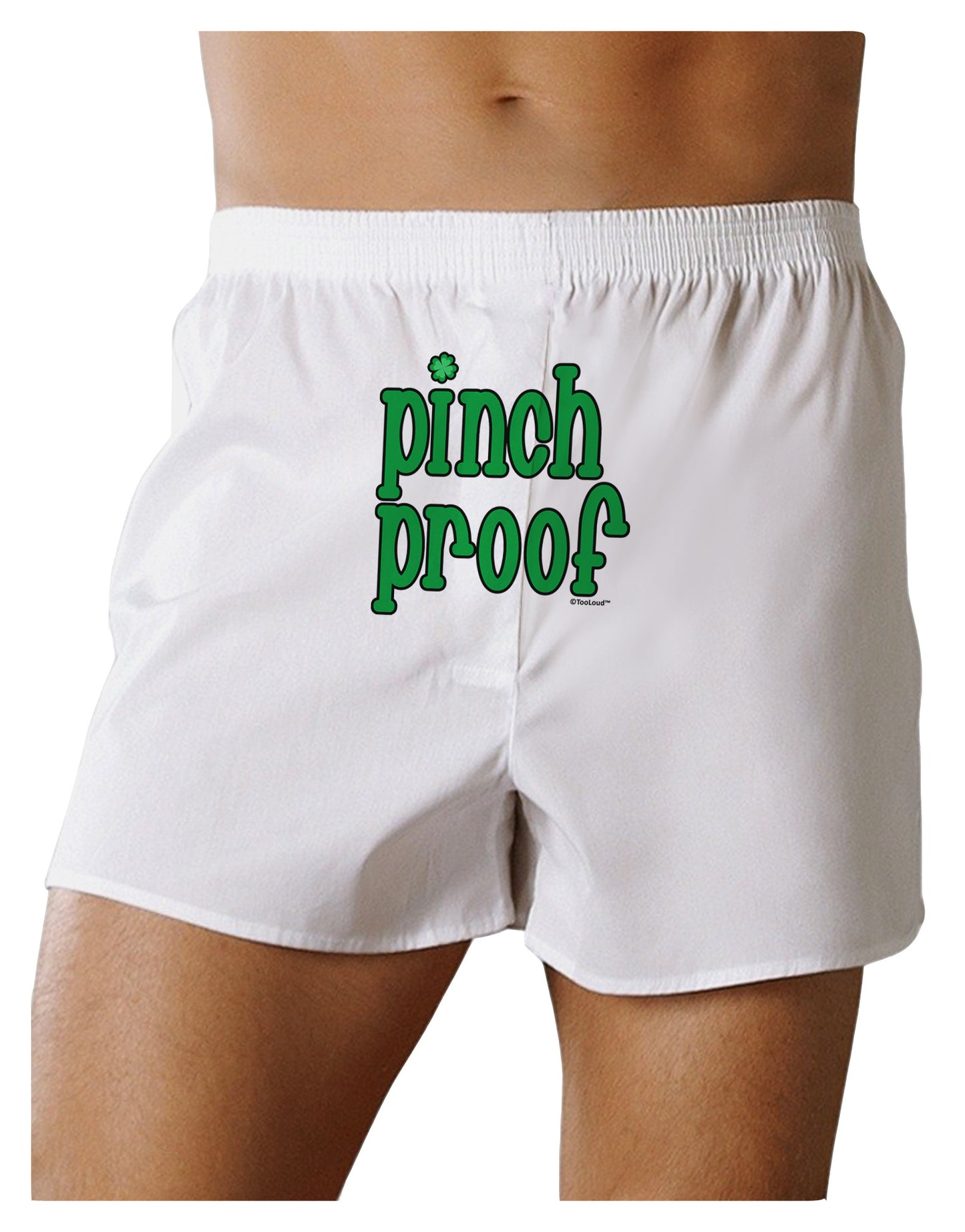 Pinch Proof - St. Patrick's Day Front Print Boxer Shorts by TooLoud-Boxer Shorts-TooLoud-White-Small-Davson Sales