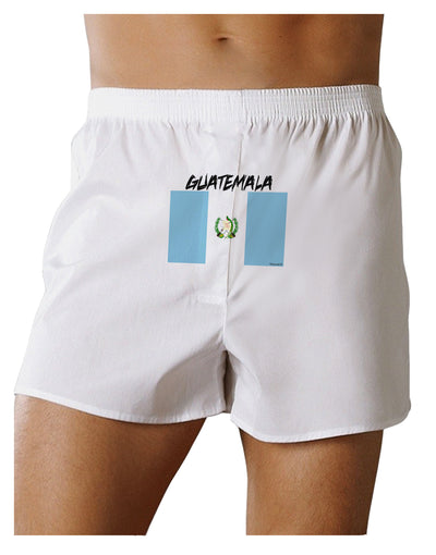 Guatamelan Flag Design Front Print Boxer Shorts by TooLoud-Boxer Shorts-TooLoud-White-Small-Davson Sales