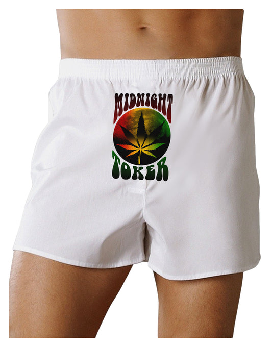 Midnight Toker Marijuana Front Print Boxer Shorts-Boxer Shorts-TooLoud-White-Small-Davson Sales