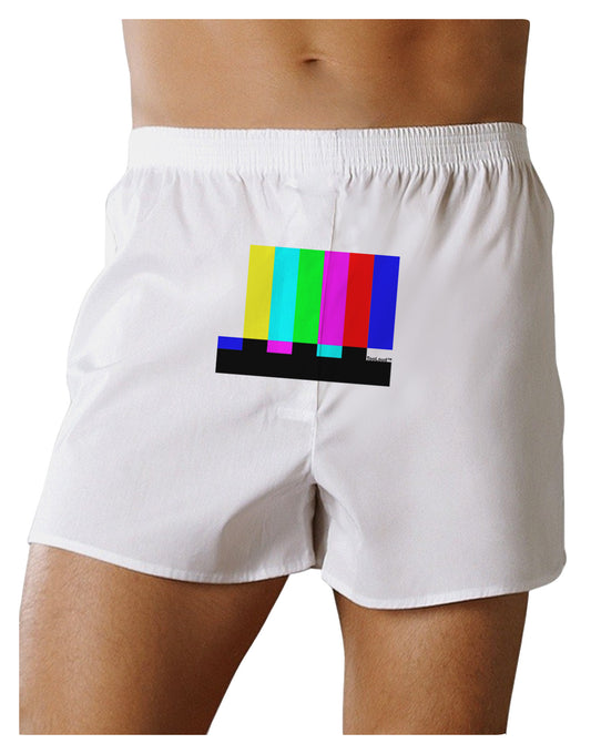 Color Bars Test Signal Front Print Boxer Shorts-Boxer Shorts-TooLoud-White-Small-Davson Sales