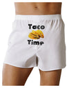 Taco Time - Mexican Food Design Front Print Boxers Shorts by TooLoud