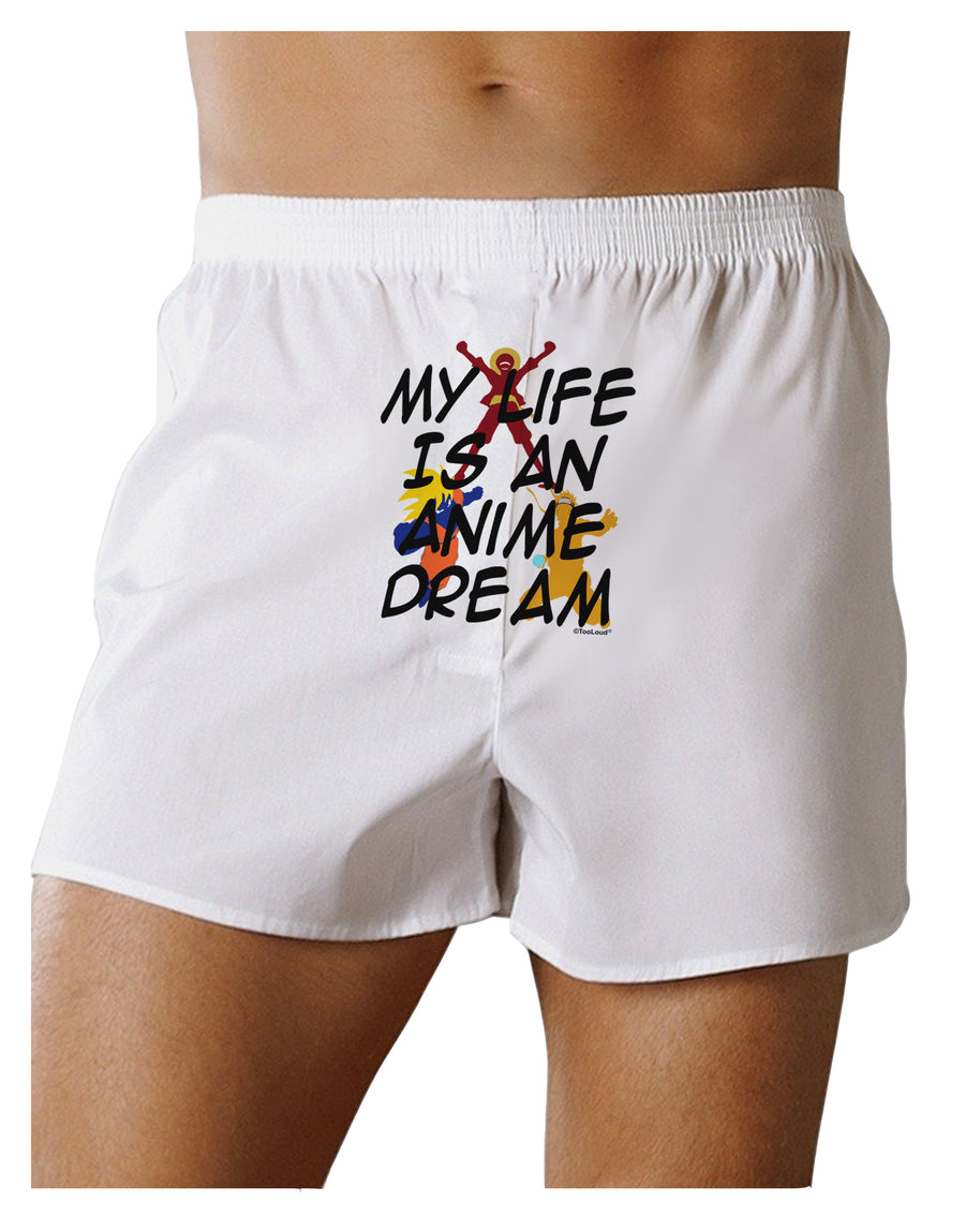 My Life Is An Anime Dream Front Print Boxers Shorts by TooLoud-Boxer Shorts-TooLoud-White-Small-Davson Sales