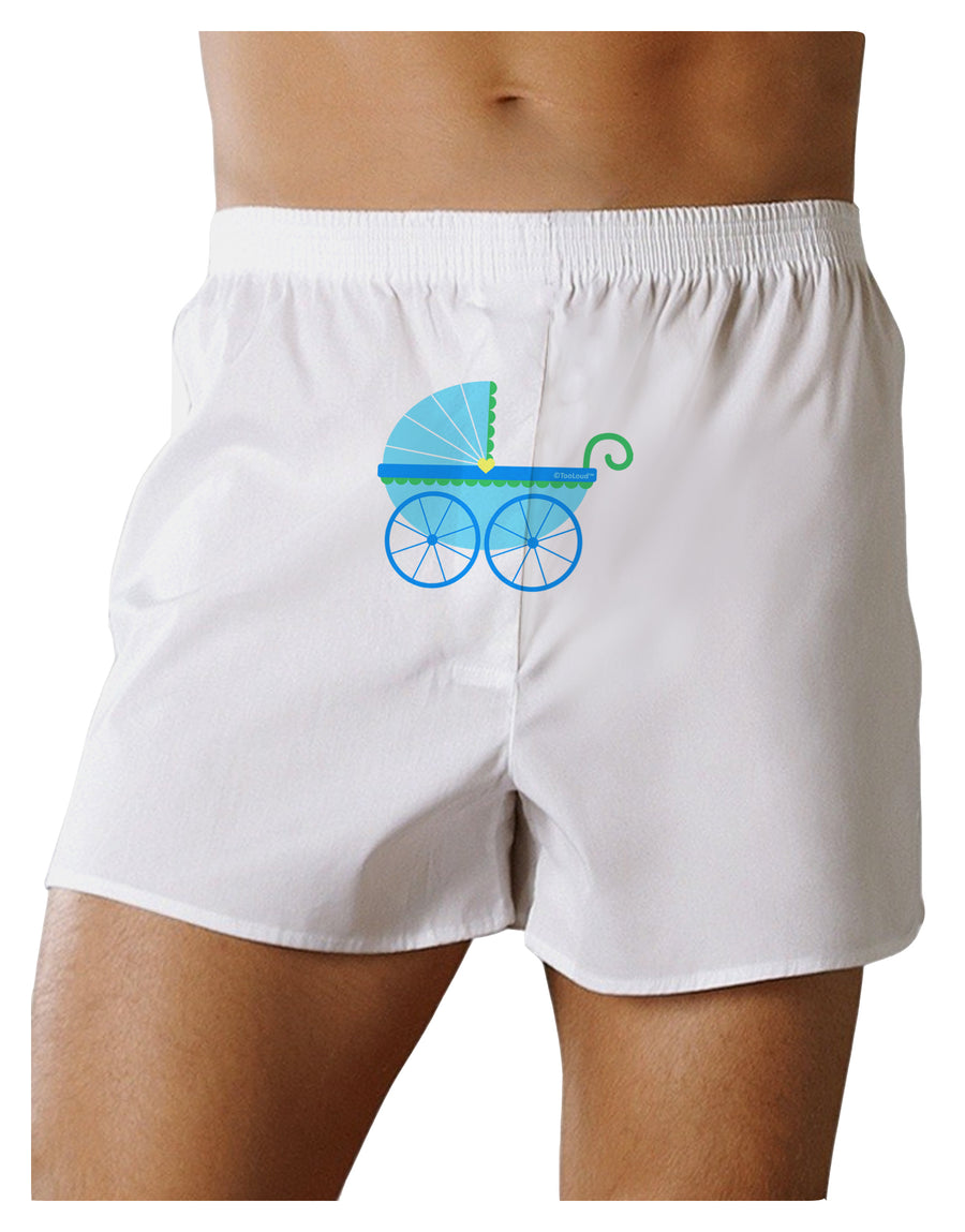 Baby Boy Carriage Front Print Boxer Shorts-Boxer Shorts-TooLoud-White-Small-Davson Sales