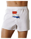 New Orleans Louisiana Flag Front Print Boxer Shorts-Boxer Shorts-TooLoud-White-Small-Davson Sales