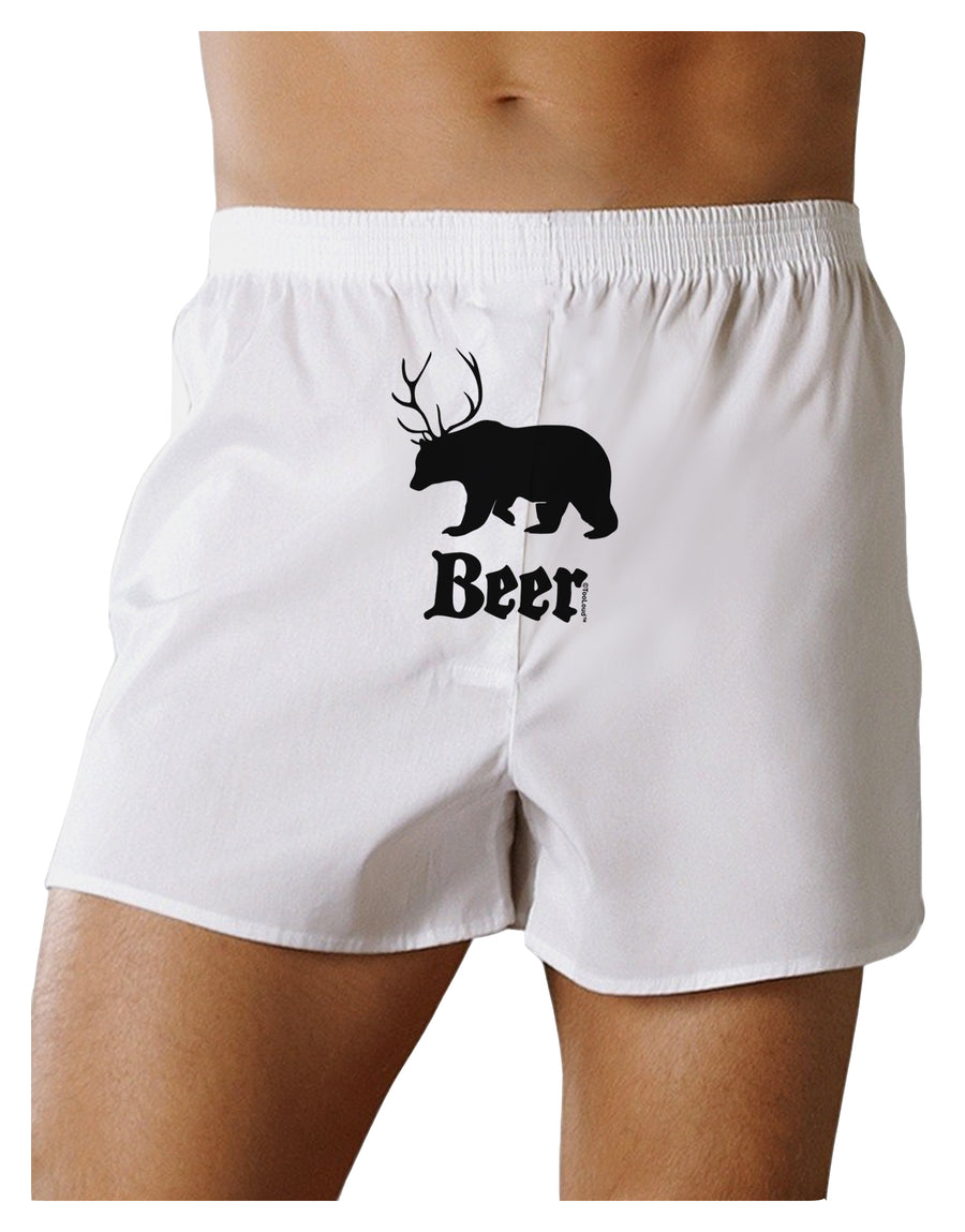 Beer Animal Front Print Boxer Shorts-Boxer Shorts-TooLoud-White-Small-Davson Sales