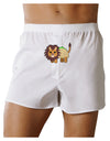 Cute Taco Lion Front Print Boxer Shorts-Boxer Shorts-TooLoud-White-Small-Davson Sales