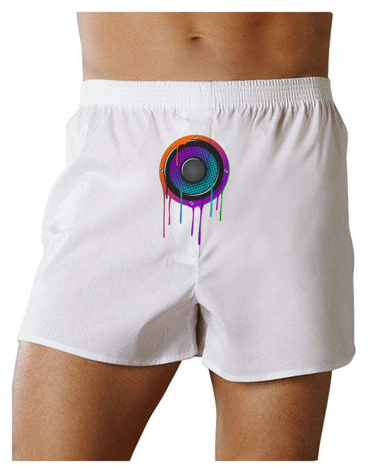 Paint Drips Speaker Front Print Boxer Shorts-Boxer Shorts-TooLoud-White-Small-Davson Sales