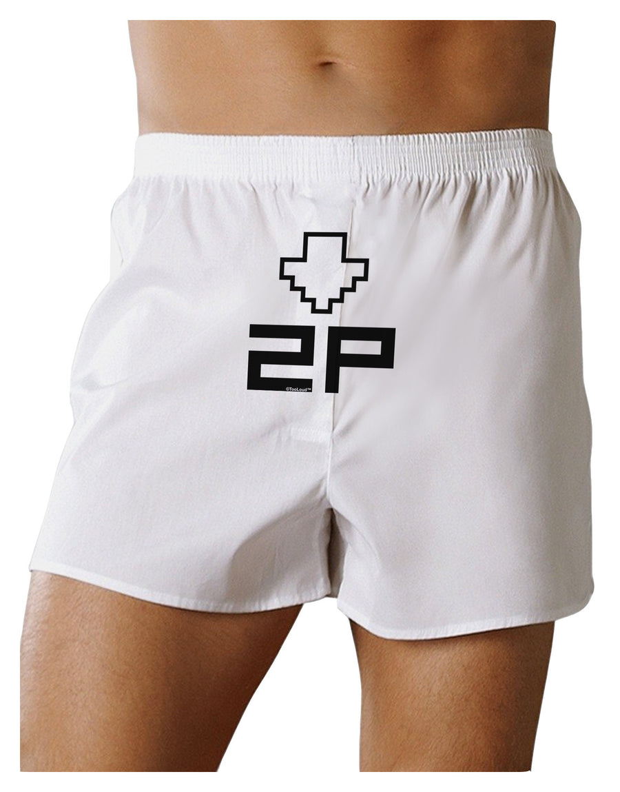 Player Two Selection Icon Front Print Boxer Shorts-Boxer Shorts-TooLoud-White-Small-Davson Sales