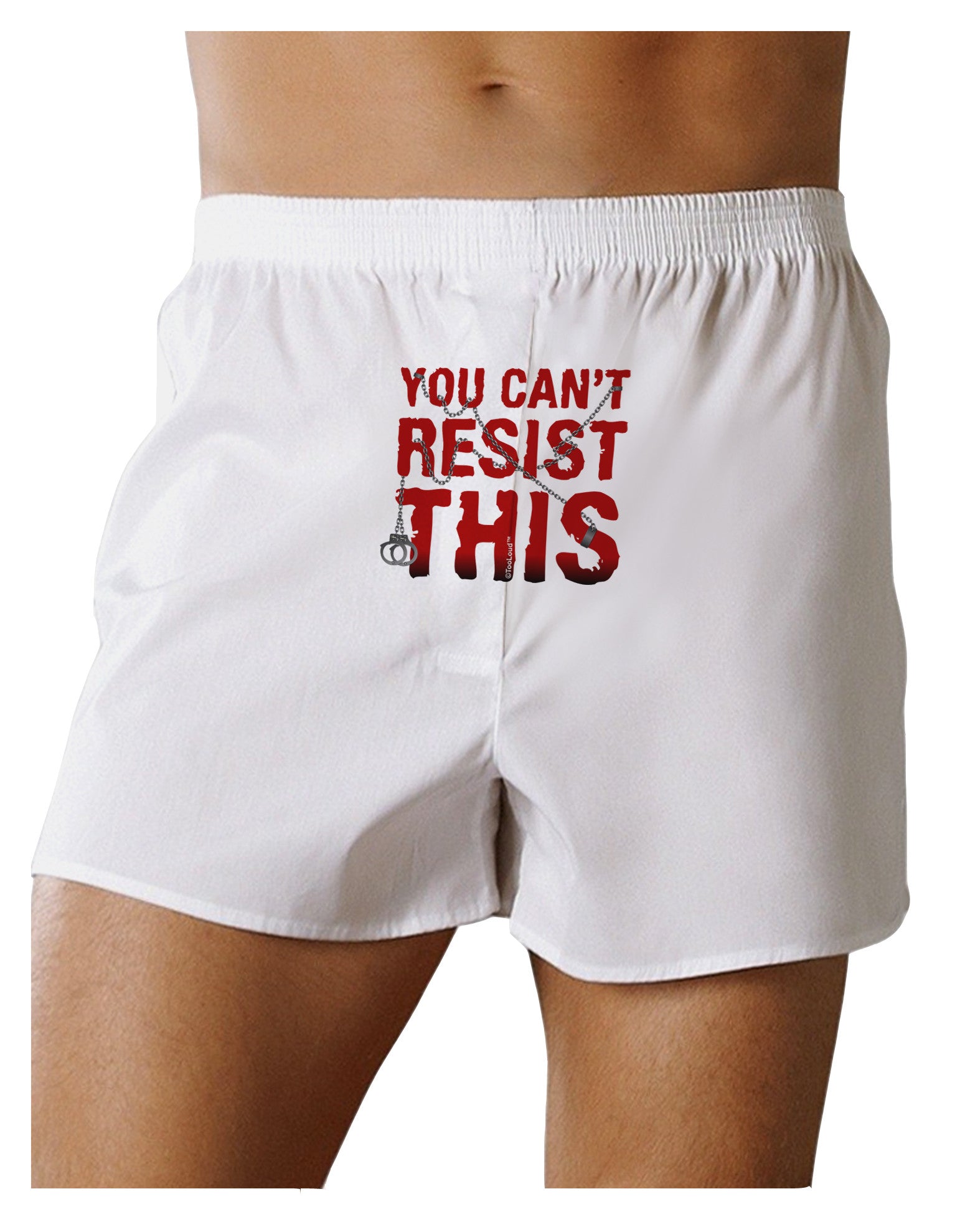 You Can't Resist This Front Print Boxer Shorts-Boxer Shorts-TooLoud-White-Small-Davson Sales