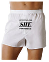 Nevertheless She Persisted Women's Rights Front Print Boxers Shorts by TooLoud-Boxer Shorts-TooLoud-White-Small-Davson Sales