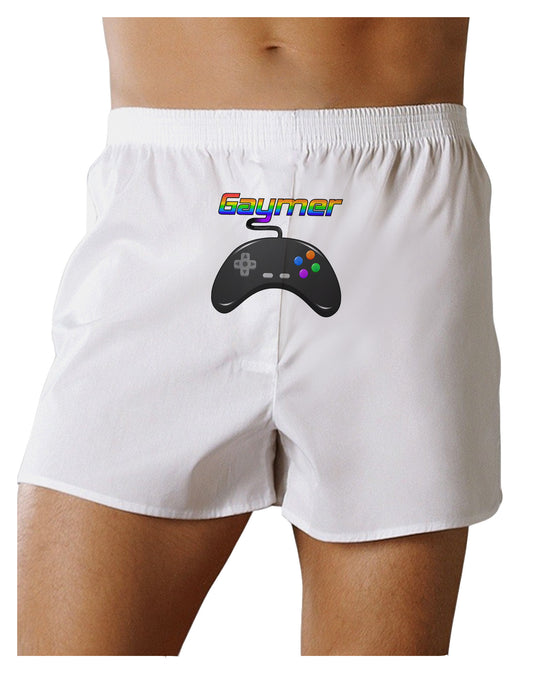 Gaymer Color Front Print Boxer Shorts-Boxer Shorts-TooLoud-White-Small-Davson Sales