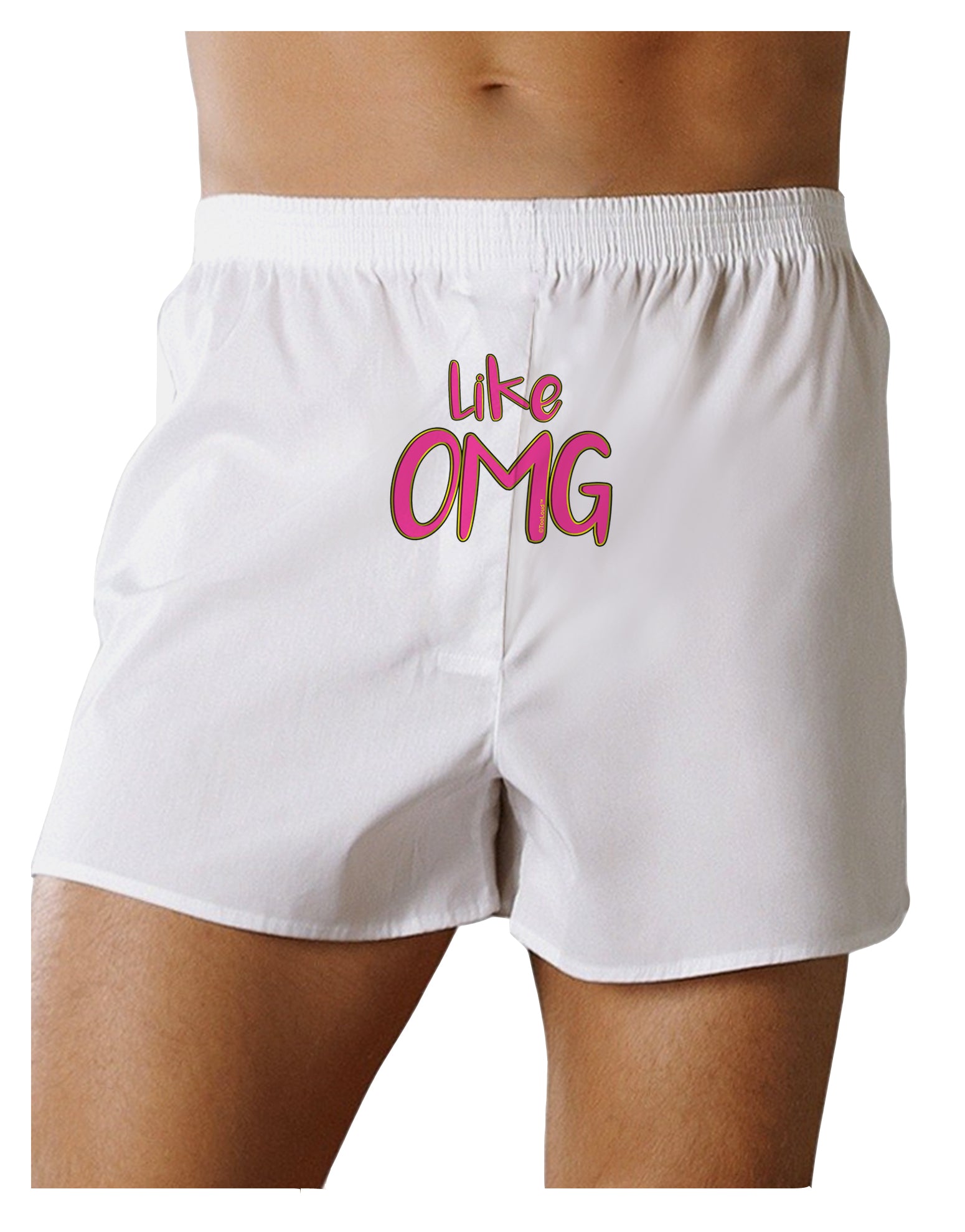 Like OMG Front Print Boxer Shorts by TooLoud-Boxer Shorts-TooLoud-White-Small-Davson Sales