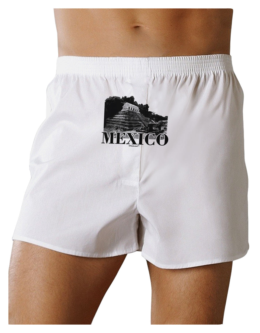 Mexico - Temple No 2 Front Print Boxer Shorts-Boxer Shorts-TooLoud-White-Small-Davson Sales