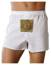 Stone Carving Sepia Front Print Boxer Shorts-Boxer Shorts-TooLoud-White-Small-Davson Sales