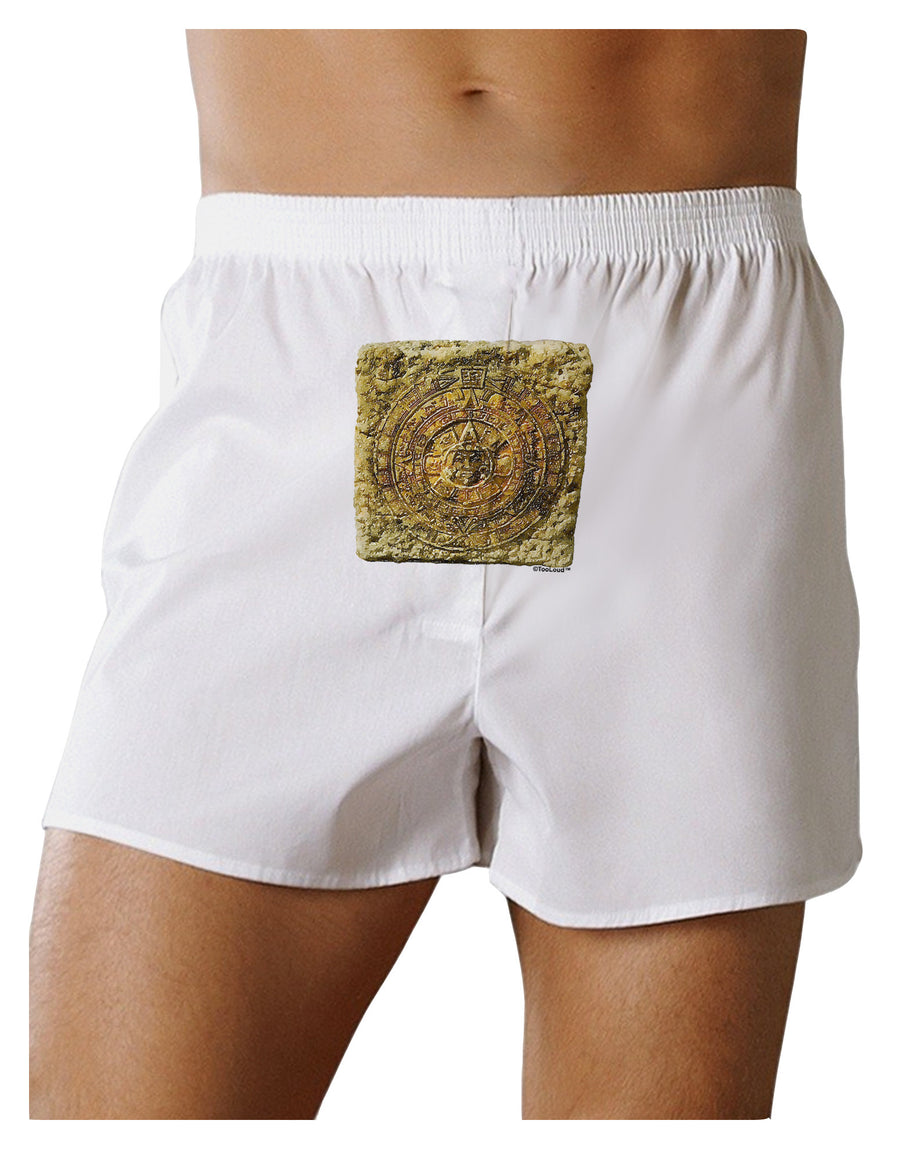 Stone Carving Sepia Front Print Boxer Shorts-Boxer Shorts-TooLoud-White-Small-Davson Sales