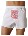 Retro Heart Man Front Print Boxer Shorts