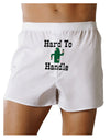 Hard To Handle Cactus Front Print Boxers Shorts by TooLoud-Boxer Shorts-TooLoud-White-Small-Davson Sales