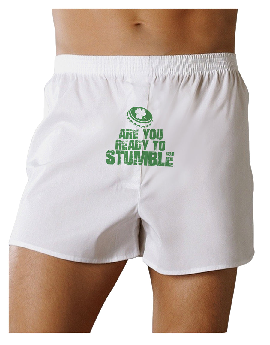 Are You Ready To Stumble Funny Front Print Boxers Shorts by TooLoud-TooLoud-White-Small-Davson Sales