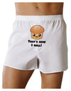 How I Roll Cute Roll Front Print Boxer Shorts-Boxer Shorts-TooLoud-White-Small-Davson Sales