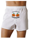 Stop Staring At My Pumpkins Front Print Boxer Shorts by TooLoud-Boxer Shorts-TooLoud-White-Small-Davson Sales