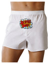 Super Dad - Superhero Comic Style Front Print Boxer Shorts-Boxer Shorts-TooLoud-White-Small-Davson Sales