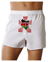 Kenya Flag Design Front Print Boxer Shorts-Boxer Shorts-TooLoud-White-Small-Davson Sales