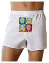 Pop Art Bernie Sanders Front Print Boxer Shorts-Boxer Shorts-TooLoud-White-Small-Davson Sales
