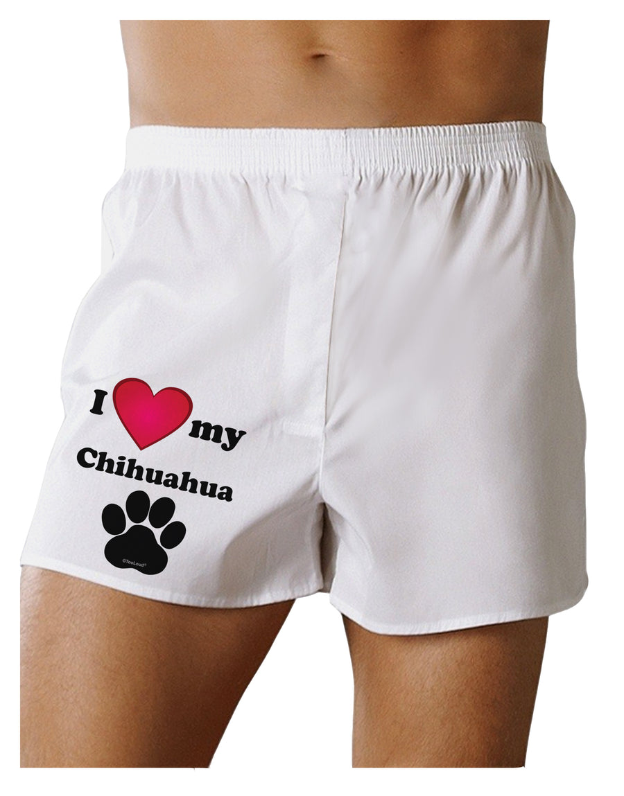 I Heart My Chihuahua Boxers Shorts by TooLoud-Boxer Shorts-TooLoud-White-Small-Davson Sales