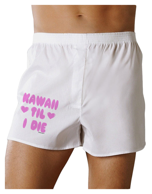 Kawaii Til I Die - Design - Magenta Boxer Shorts by TooLoud-Boxer Shorts-TooLoud-White-Small-Davson Sales