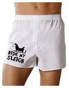 Ride My Sleigh BnW Boxer Shorts-Boxer Shorts-TooLoud-White-Small-Davson Sales