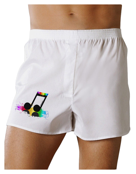 Paint Music Note Boxer Shorts-Boxer Shorts-TooLoud-White-Small-Davson Sales
