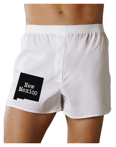 New Mexico - United States Shape Boxers Shorts by TooLoud-Boxer Shorts-TooLoud-White-Small-Davson Sales