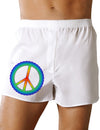 Halftone Peace Boxer Shorts-Boxer Shorts-TooLoud-White-Small-Davson Sales