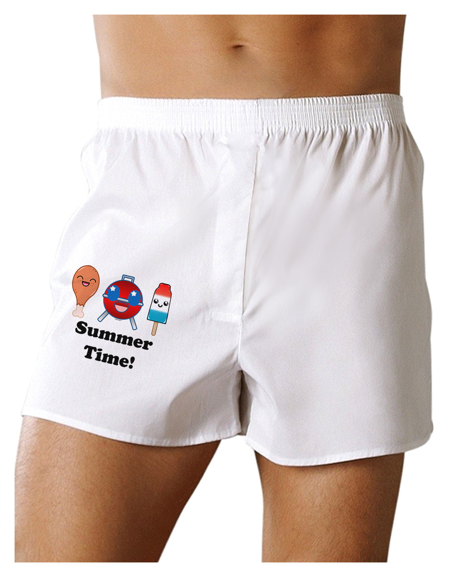 Summer Time Boxer Shorts-Boxer Shorts-TooLoud-White-Small-Davson Sales