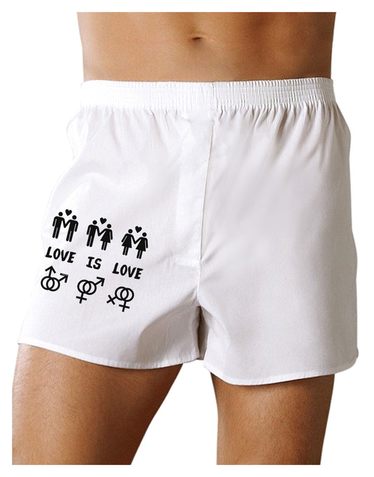 Love Is Love LGBT Marriage Equality Boxer Shorts-Boxer Shorts-TooLoud-White-Small-Davson Sales