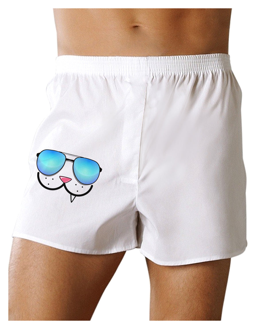 Kyu-T Face - Snaggle Cool Sunglasses Boxers Shorts-Boxer Shorts-TooLoud-White-Small-Davson Sales