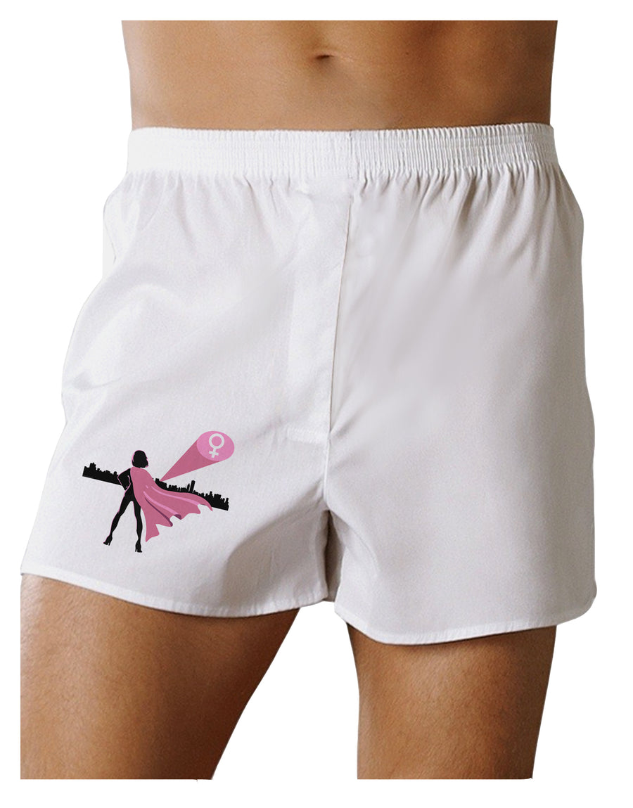 Girl Power Women's Empowerment Boxers Shorts by TooLoud-Boxer Shorts-TooLoud-White-Small-Davson Sales