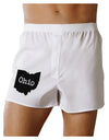 Ohio - United States Shape Boxers Shorts by TooLoud-Boxer Shorts-TooLoud-White-Small-Davson Sales