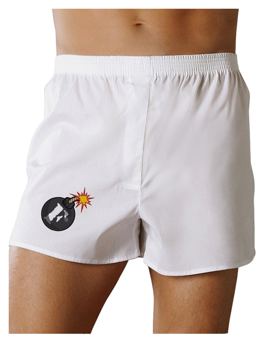 F-Bomb Funny Boxers Shorts by TooLoud-TooLoud-White-Small-Davson Sales