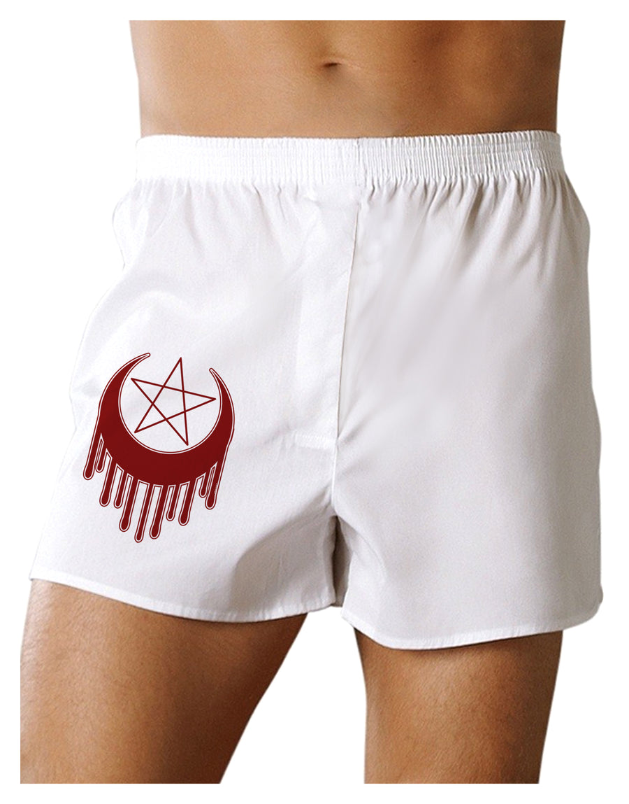 Weeping Crescent Blood Moon Star Boxers Shorts-Boxer Shorts-TooLoud-White-Small-Davson Sales