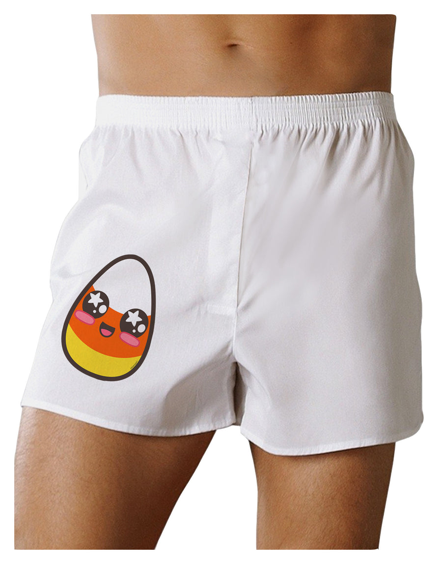 Cute Boy Child Candy Corn Family Halloween Boxer Shorts-Boxer Shorts-TooLoud-White-Small-Davson Sales