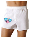 Kyu-T Face - Oinkz Cool Sunglasses Boxers Shorts-Boxer Shorts-TooLoud-White-Small-Davson Sales