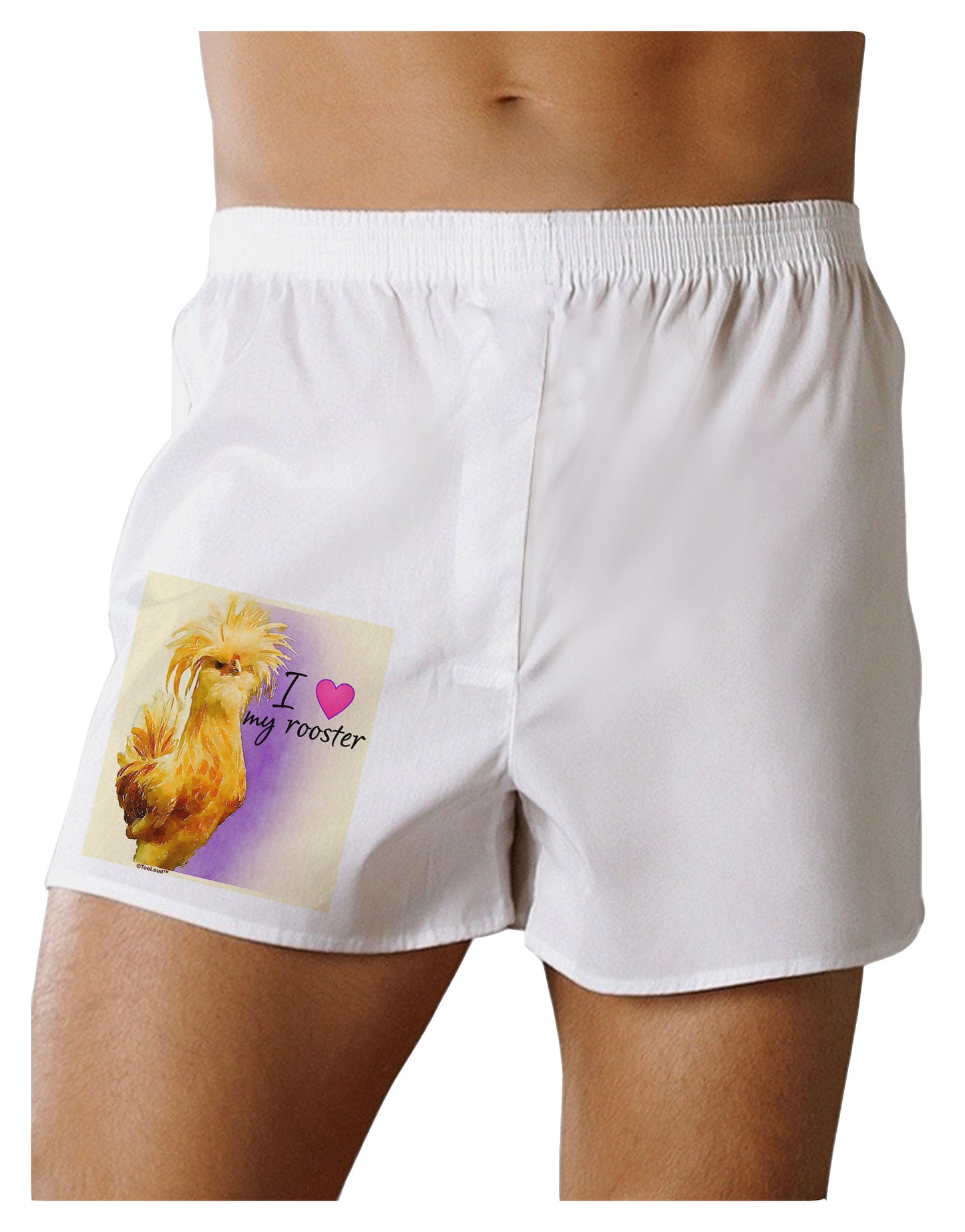 I Heart My Rooster Boxer Shorts-Boxer Shorts-TooLoud-White-Small-Davson Sales