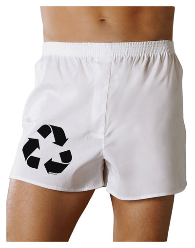 Recycle Black and White Boxers Shorts by TooLoud-Boxer Shorts-TooLoud-White-Small-Davson Sales