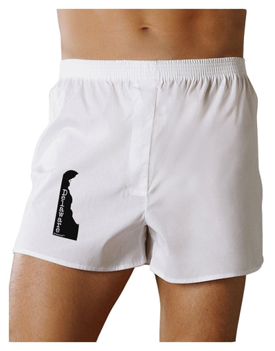 Delaware - United States Shape Boxer Shorts by TooLoud-Boxer Shorts-TooLoud-White-Small-Davson Sales